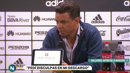 Gallardo pidió perdón y aclaró que no hubo "una postura desafiante de mi parte"