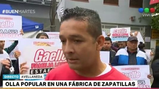 Olla popular en una fábrica de zapatillas: denuncian 350 despidos