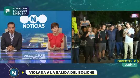 Marcha por la joven violada a la salida de un boliche en Junín