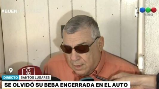 Vecino del padre que se olvidó a su beba en el auto: "Pasé 10 veces por ahí pero no la escuché ni la vi"