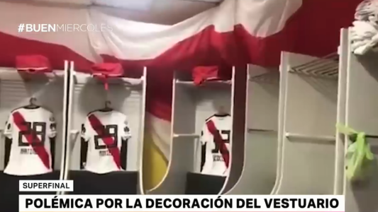 Superfinal: polémica por la decoración del vestuario