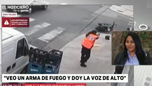"Escuché detonaciones y disparé": habló la policía que mató a un ladrón y fue absuelta