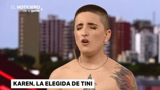 Nos visitó y cantó Karen, la elegida de Tini en "La Voz Argentina"