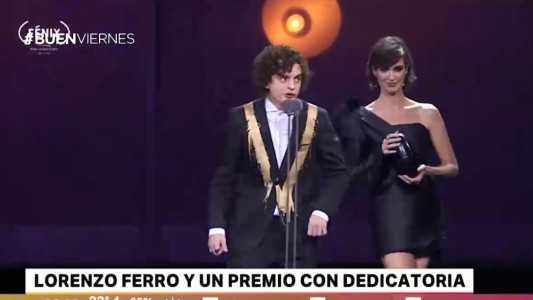 Premio Fénix de cine: crítica a a Macri y a Trump, en la dedicatoria de Lorenzo Ferro