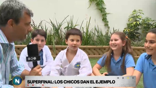 El tierno video de chicos de cuarto grado que piden una superfinal en paz