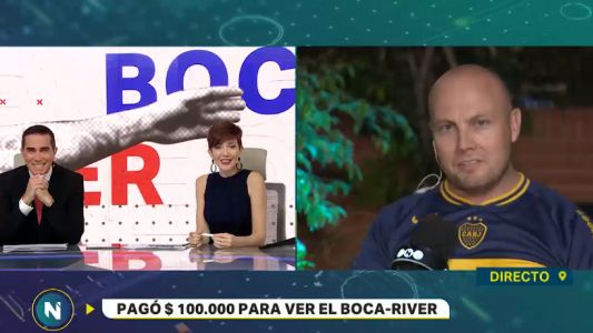 Es australiano y pagó $100.000 para ver el Boca vs. River