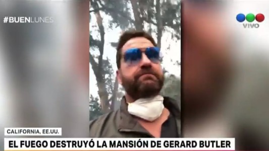 Se incendió la mansión del actor Gerard Butler en California