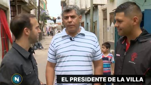 El nuevo presidente de la villa 21-24