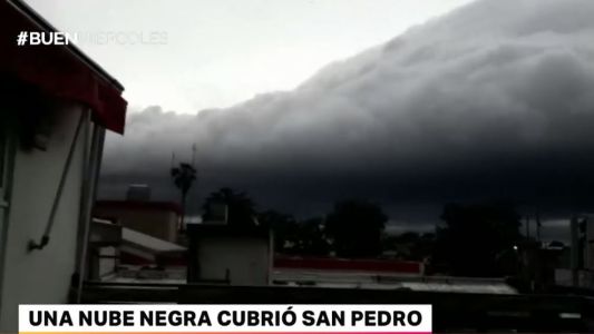 Una nube negra cubrió San Pedro