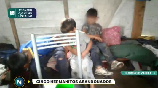 Cinco hermanitos fueron abandonados en una casilla de Florencio Varela sin comida
