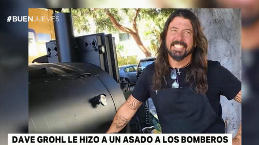 Dave Grohl le hizo un asado a los bomberos de California