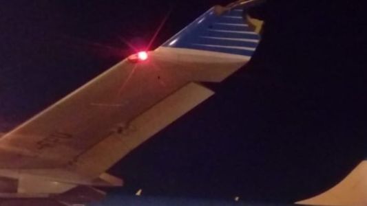 Susto en Ezeiza: festejaban el retiro de un piloto y chocaron el avión en la pista