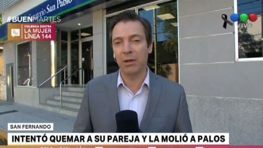 Se tiró del auto para evitar que su pareja la mate