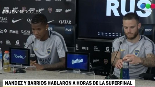 A horas de la Superfinal, hablaron Nandez y Barrios
