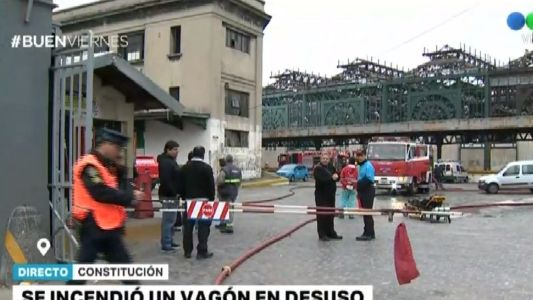 Alerta por principio de incendio en la estación Constitución