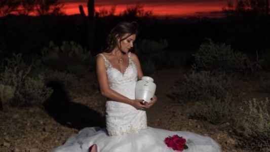 El conmovedor homenaje de una novia a su pareja muerta antes del casamiento