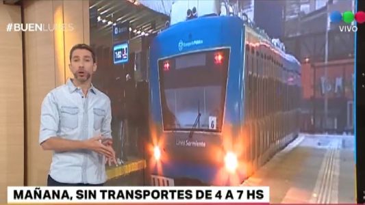 El martes a la mañana no habrá transportes: no funcionarán trenes, colectivos ni subtes