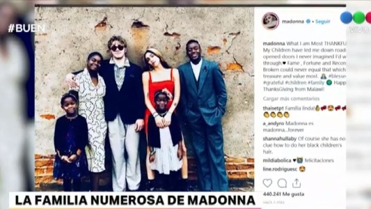 La familia numerosa de Madonna