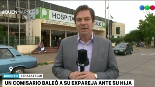 Un comisario baleó a su expareja ante su hija