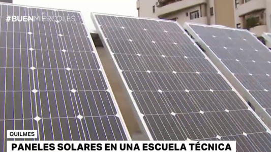 Alumnos instalaron paneles solares en una escuela de Quilmes