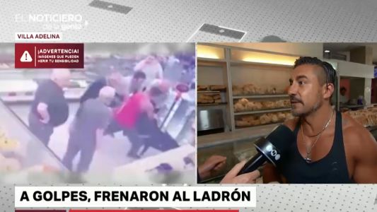 "No es una opción quedarme quieto": a golpes, detuvo a un ladrón