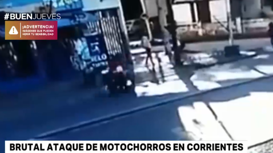 Brutal ataque de motochorros en Corrientes