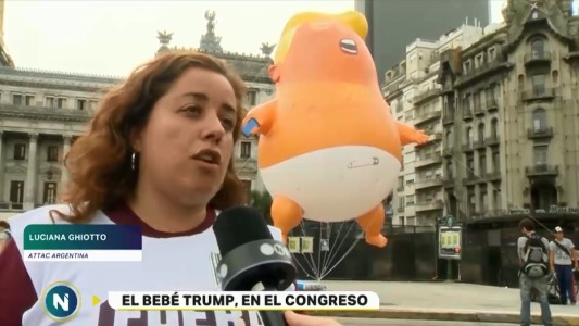"El bebé Trump", presente en las protestas contra el G20 en Buenos Aires
