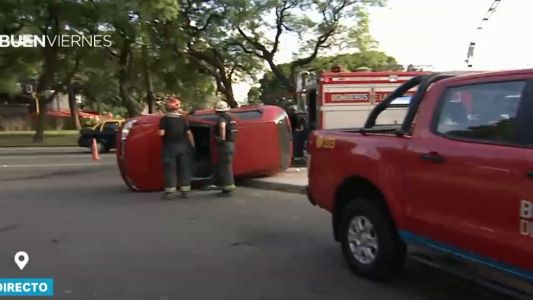 Choque en Libertador y Pueyrredón