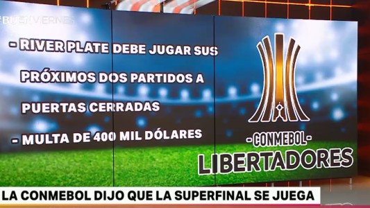 River anunció que apelará la sanción de la Conmebol