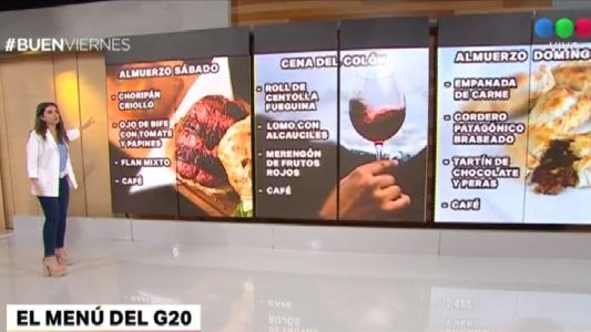 El menú del G20: qué comerán y beberán los presidentes