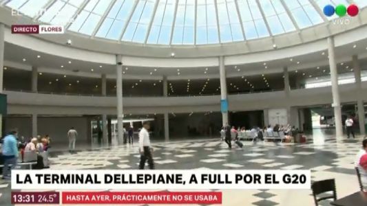La terminal Dellepiane, a full por el G20