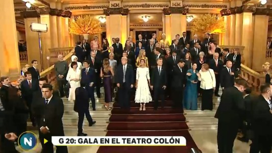 G20: los líderes mundiales participan de la gala del Colón