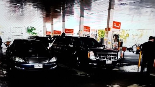 "La Bestia", el auto de Donald Trump cargó nafta en Buenos Aires