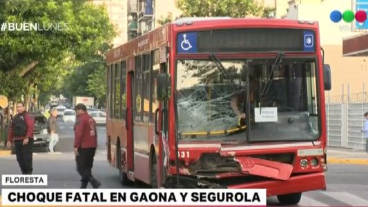 Choque fatal en Floresta: murió un motociclista