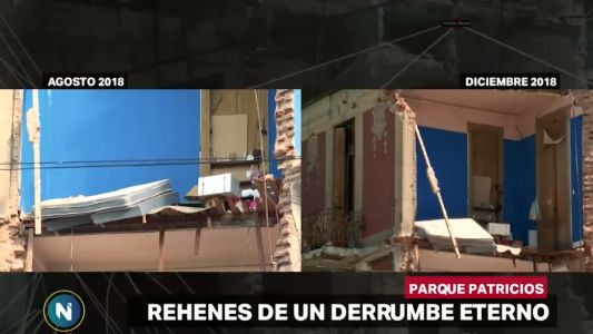 Pasaron tres meses desde que se desplomó esta casona y todo sigue igual