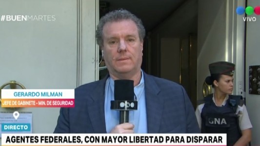 Gerardo Milman sobre el uso de armas: "La Justicia podrá revisar luego el accionar policial"