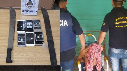Detuvieron a un joven por amenazar a su novia con un machete y encerrarla