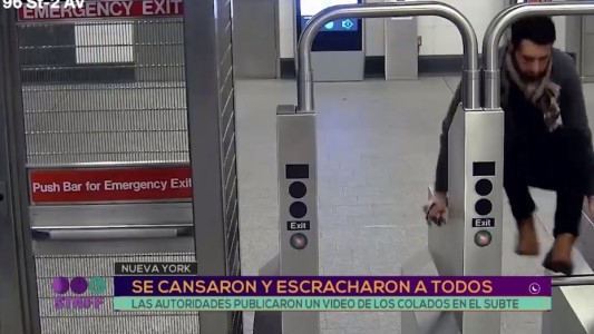 Nueva York: escracharon a los colados en el subte