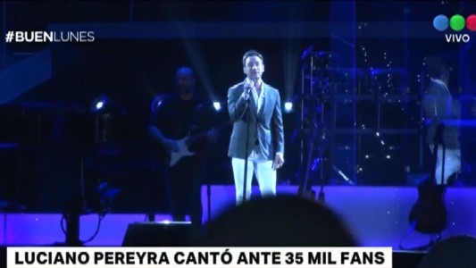 Luciano Pereyra cantó ante 35 mil fans