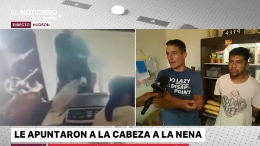 Una nena de 4 años, rehén de los ladrones