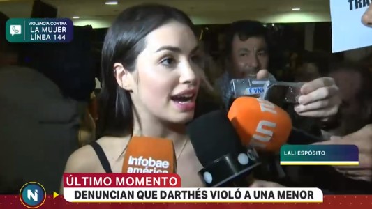 Lali Espósito: "Deseo como mujer que esto se tome como lo que es, algo muy grave"