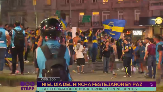 Los festejos por el Día del Hincha de Boca terminaron con incidentes