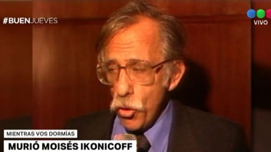 Murió el dirigente Moisés Ikonicoff
