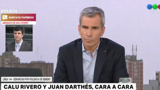 Hoy habrá una audiencia entre Calu Rivero y Juan Darthés
