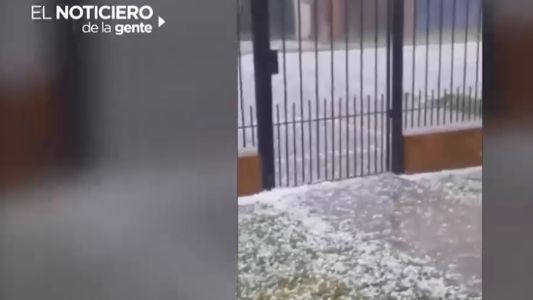 Cayó granizo en Baradero