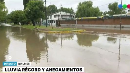 La lluvia récord provocó anegamientos