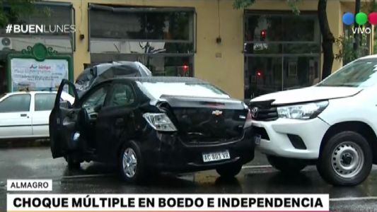 Choque múltiple en Boedo e Independencia