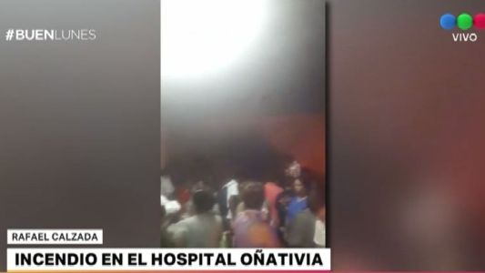 Incendio en el Hospital Oñativia: evacuaron a 180 pacientes
