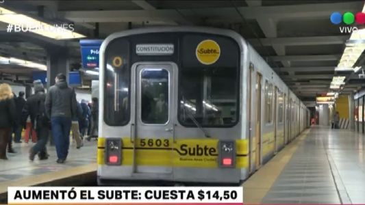 Aumentó el subte: cuesta $14,50