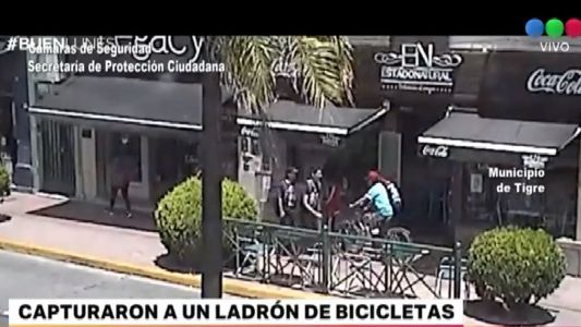 Capturaron a un ladrón de bicicletas
